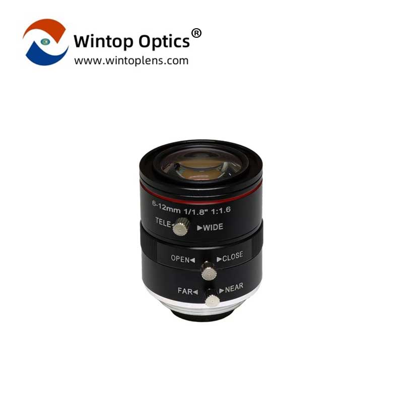 Objectif de caméra de sécurité industrielle haute performance 1/1,8" 6-12 mm de longueur focale YT-4872 - WINTOP OPTICS