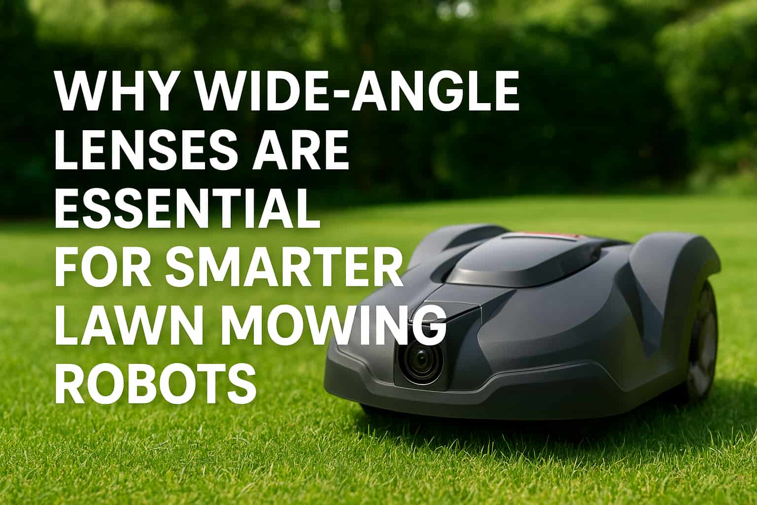 Pourquoi les objectifs grand angle sont-ils essentiels pour des robots de tonte de pelouse plus intelligents ?