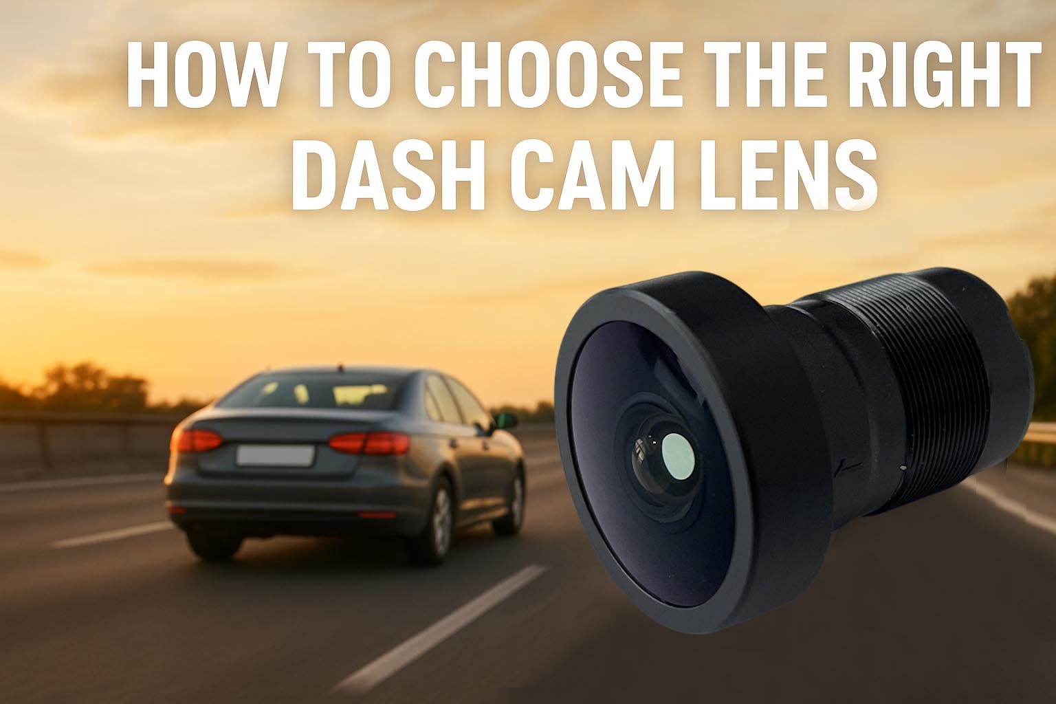 Comment choisir le bon objectif de Dash Cam pour un enregistrement fiable du véhicule ?