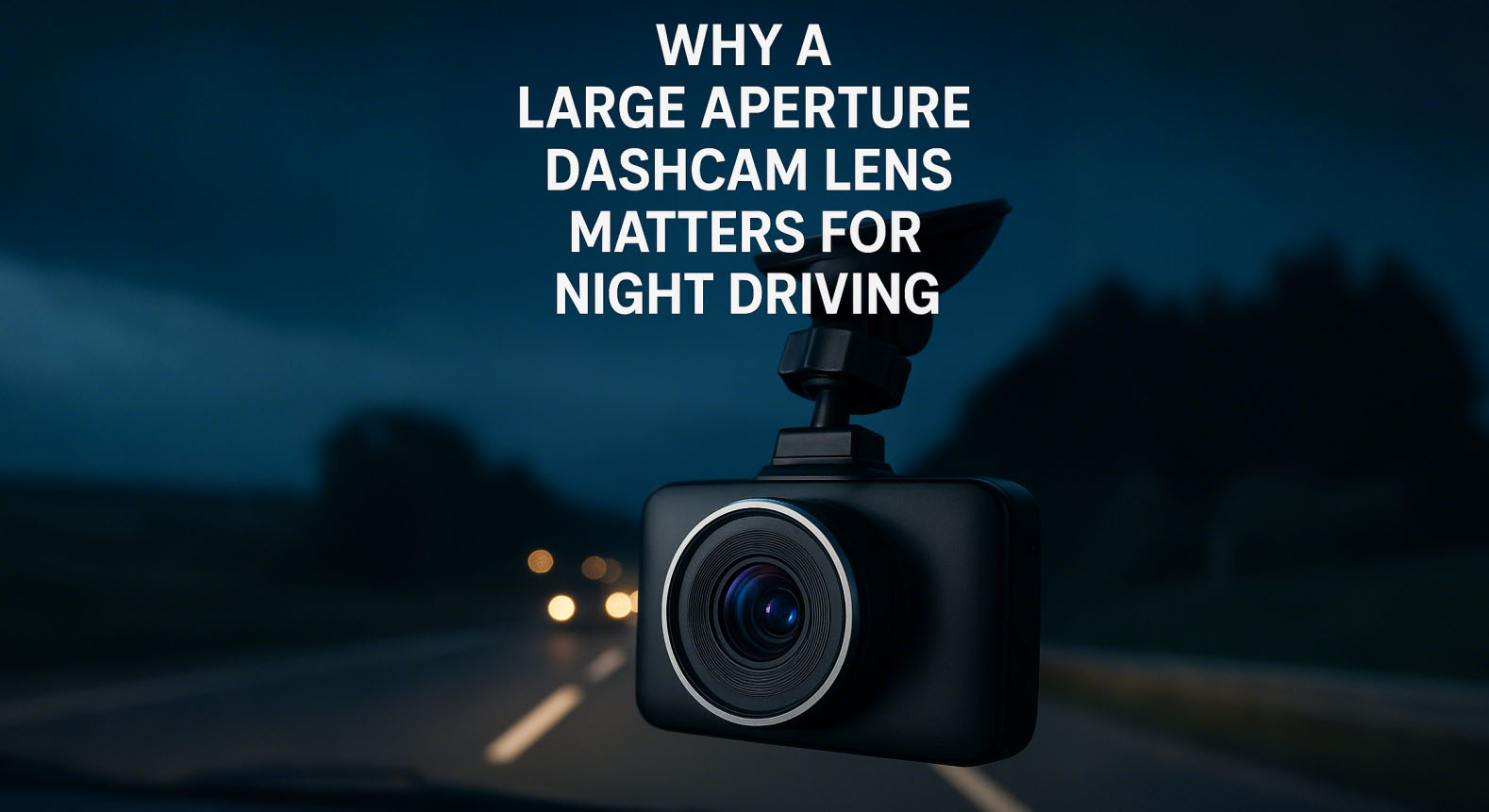 Why a Large Aperture Dashcam Lens Matters for Night Driving